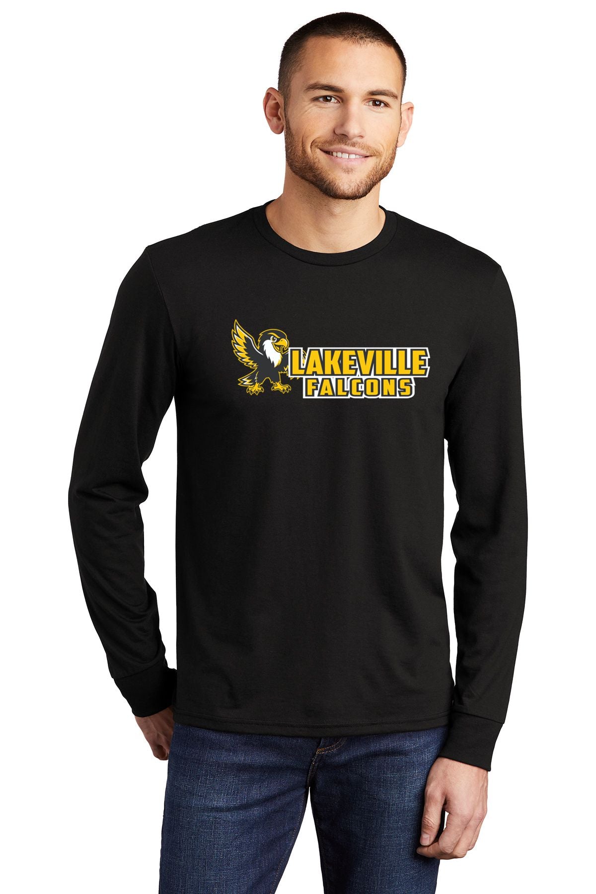 Lakeville Cartoon Falcons Soft Feel Long Sleeve Tee