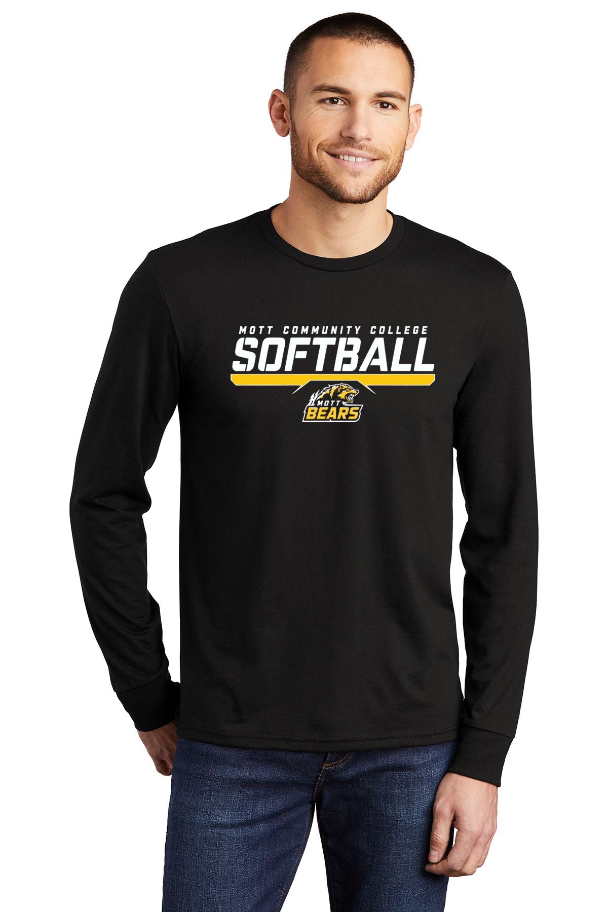 Mott CC Softball Soft Feel Long Sleeve Tee