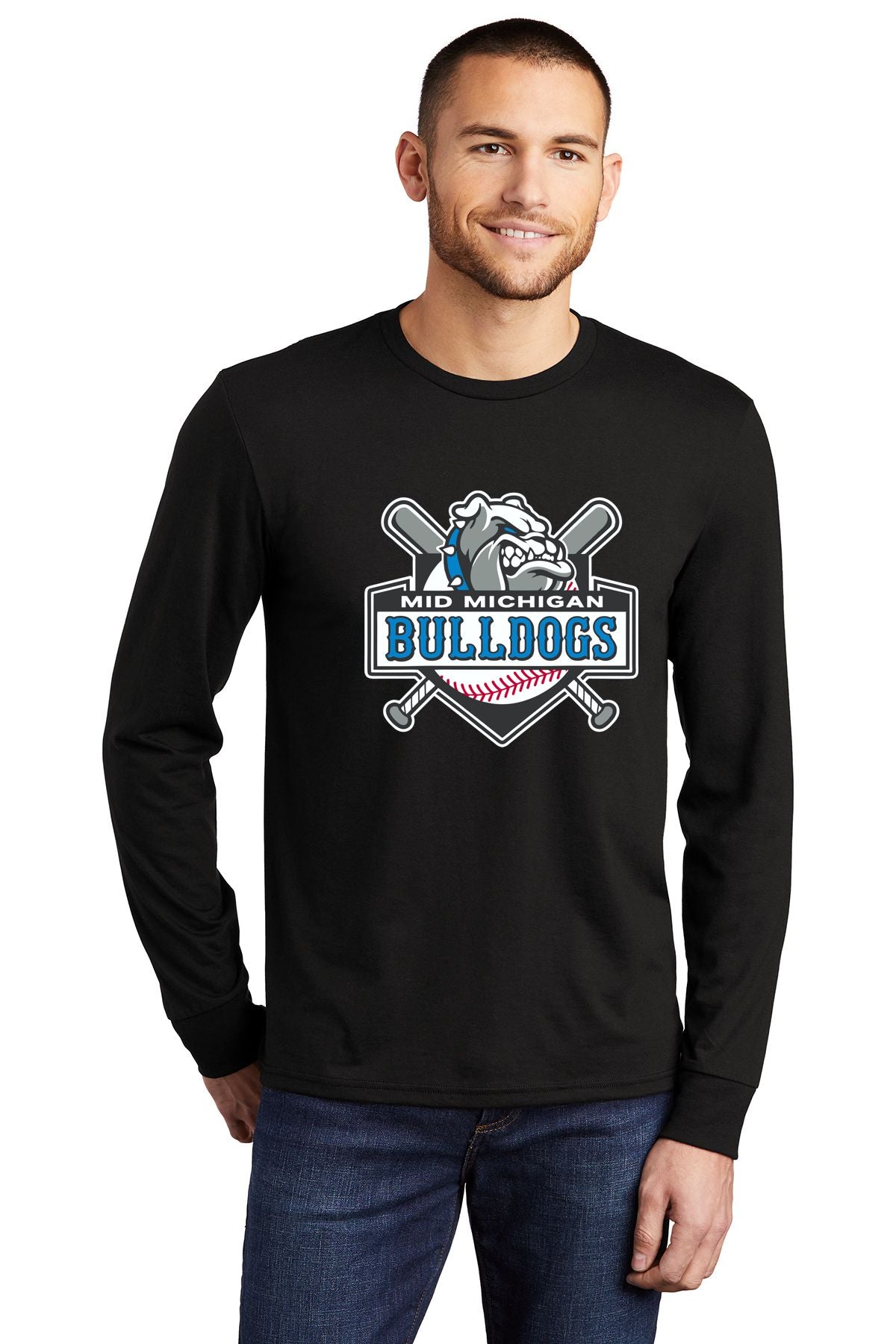 Mid Michigan Bulldogs Soft Feel Long Sleeve Tee