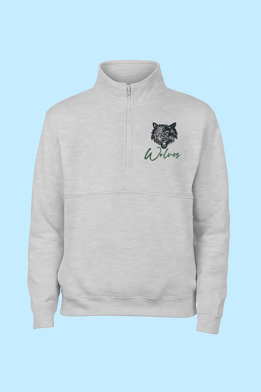 Genesee Wolves Floral Adult Tournament Half Zip