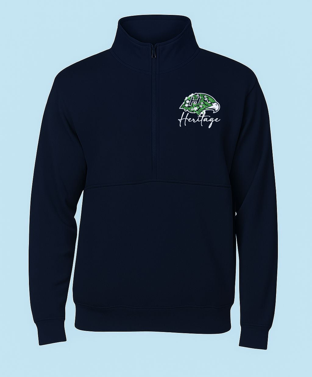 Heritage Hawks Floral Adult Tournament Half Zip