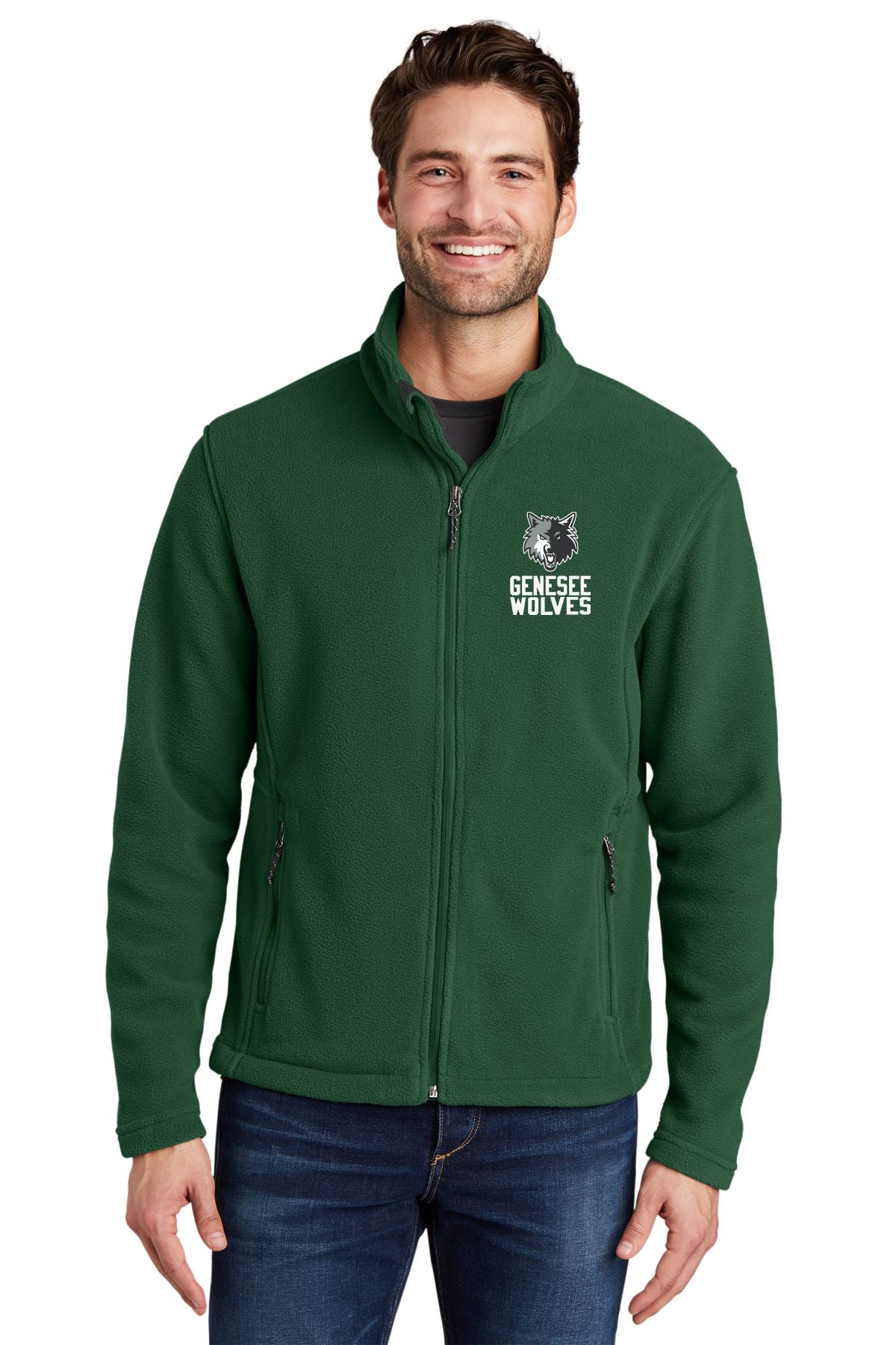 Genesee Wolves Fleece Full Zip Jacket - GWPTO