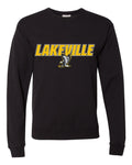 Lakeville Italic Over Logo Garment-Dyed Crewneck Sweatshirt