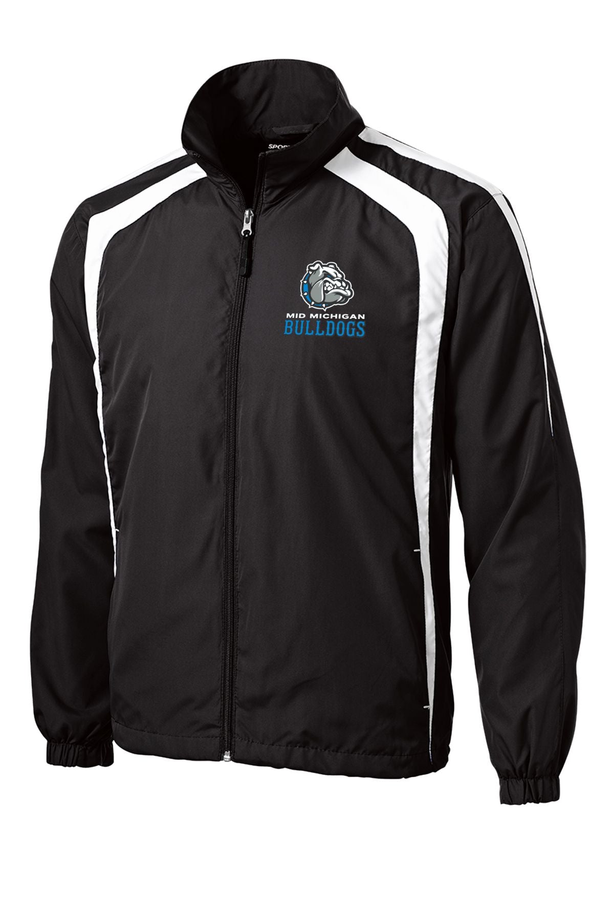 Mid Michigan Bulldogs Colorblock Raglan Full Zip Jacket