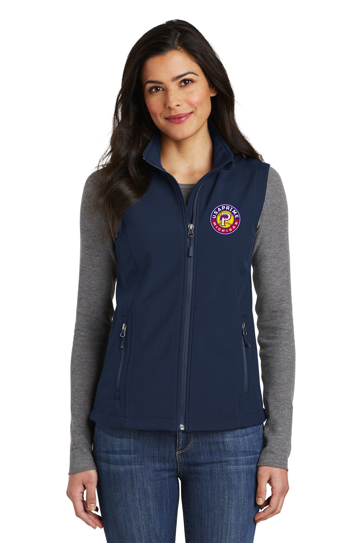 USA Prime Softball Ladies Core Soft Shell Vest