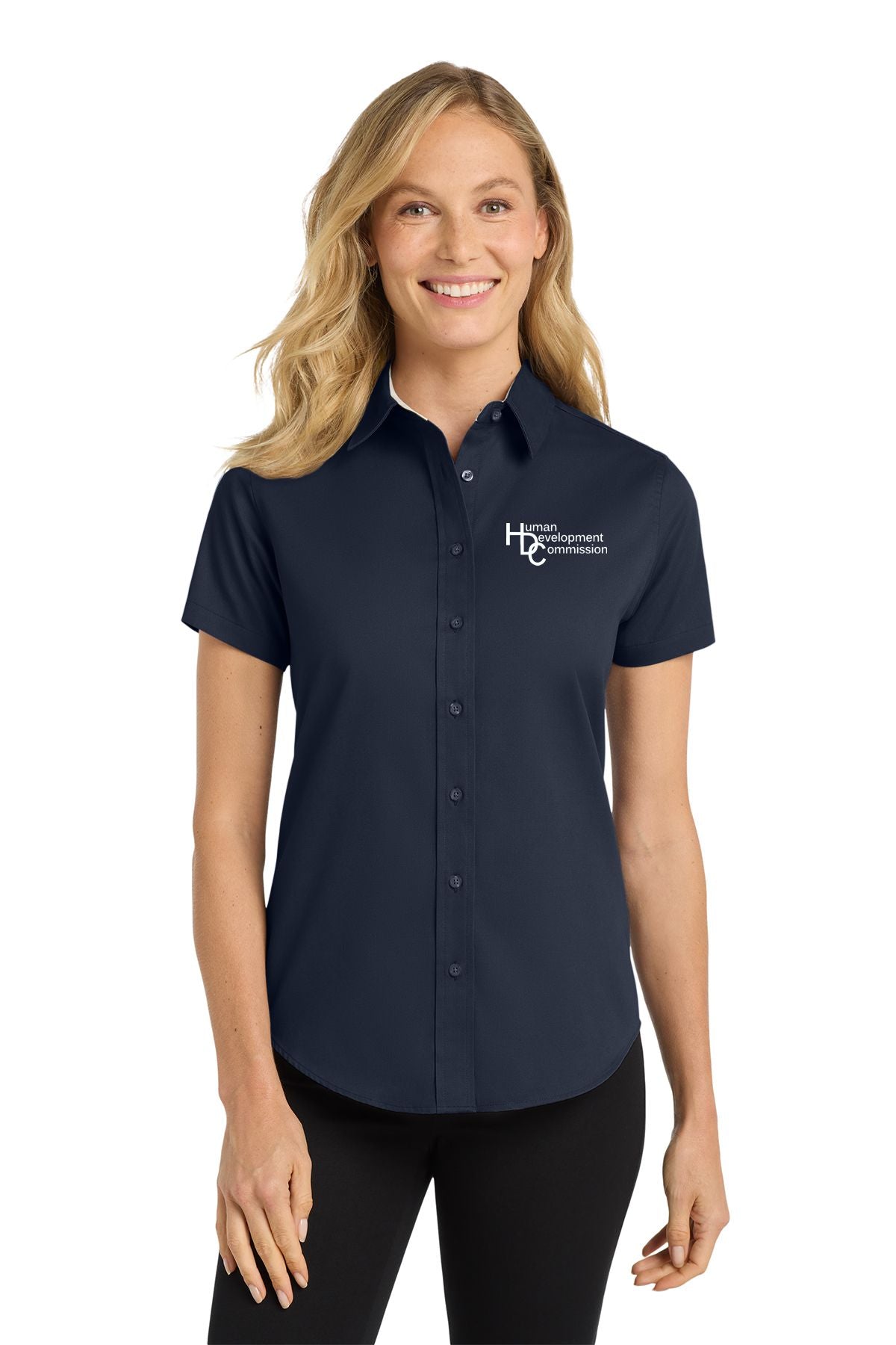Human Development Commission Ladies Short Sleeve Easy Care Shirt