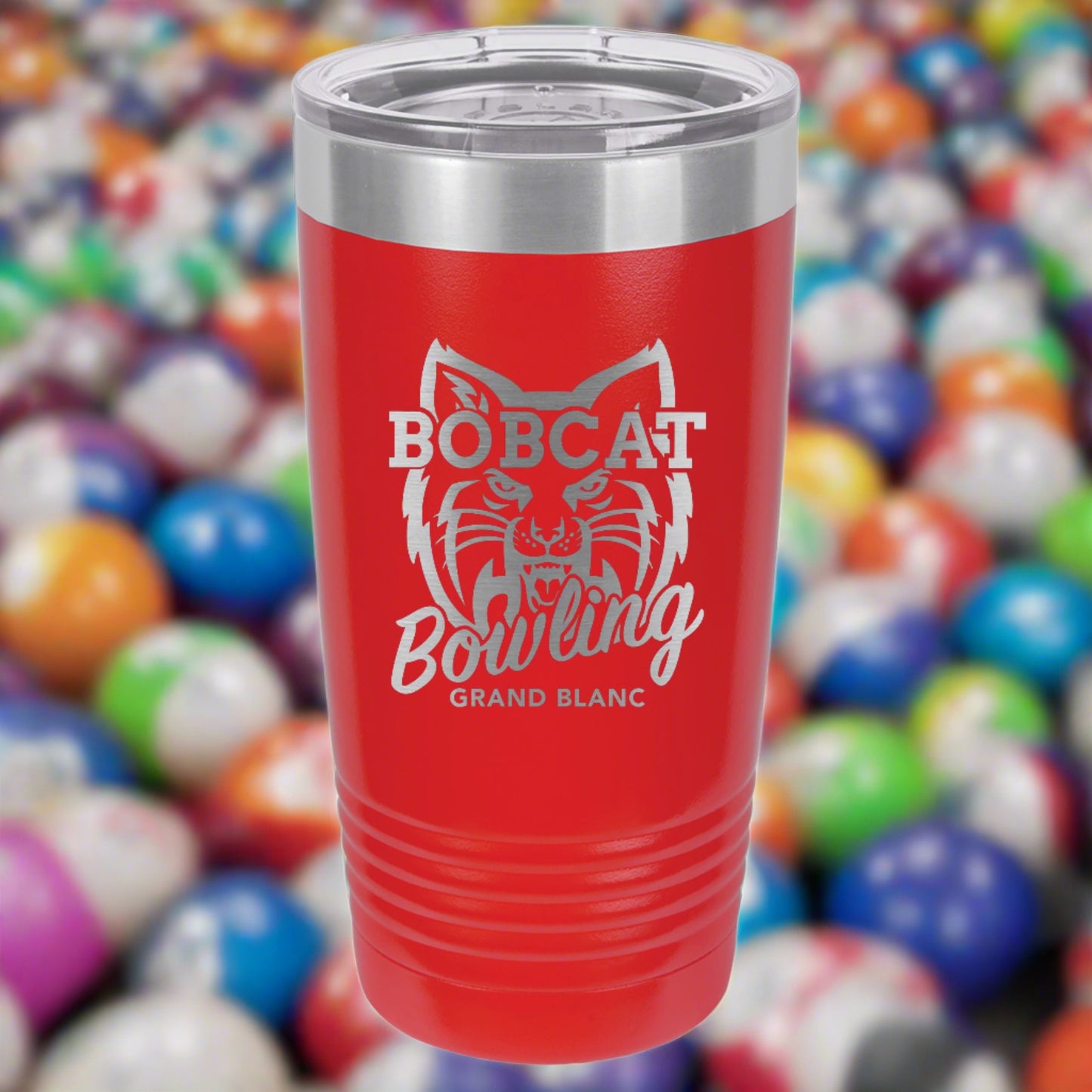 Grand Blanc Bowling Engraved 20oz Ringneck Tumbler