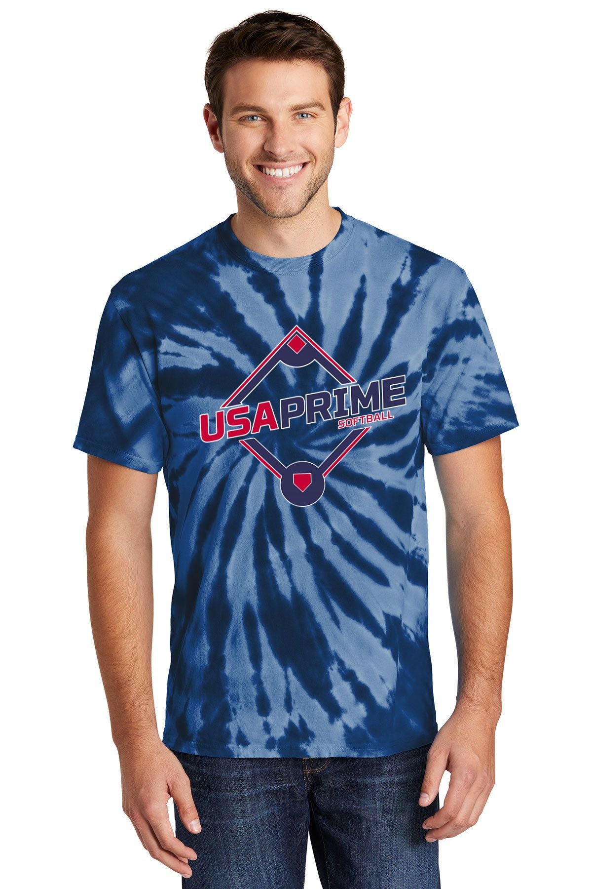 USA Prime Softball Tie Dye T-shirt