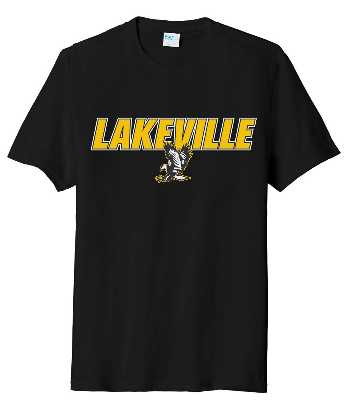 Lakeville Italic Over Logo Tri-Blend Short Sleeve