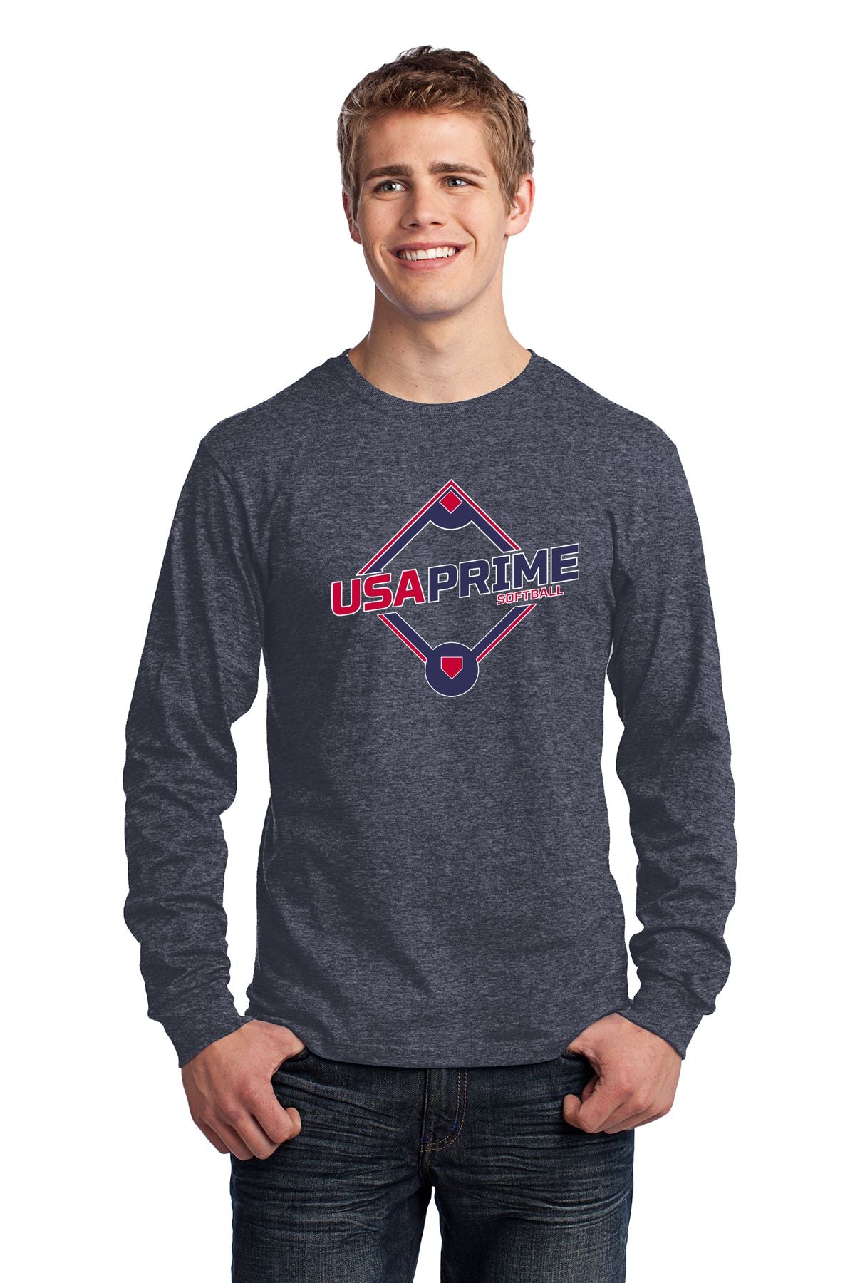 USA Prime Softball Basic Long Sleeve Shirt