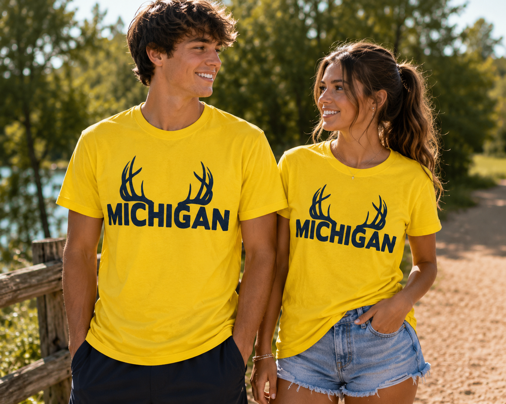 Unisex Michigan Antler Tee