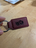 Faith Leatherette Keychain