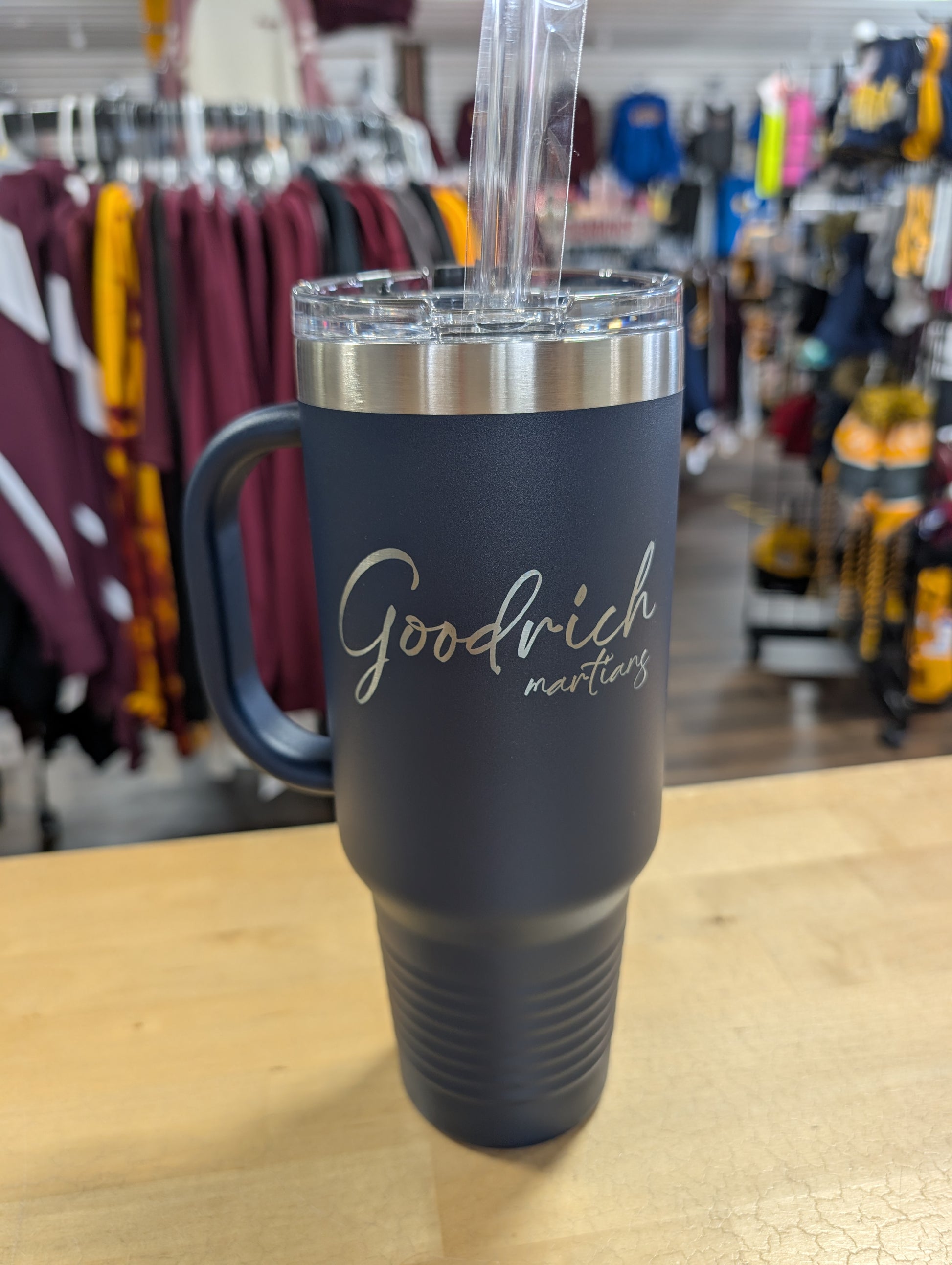 Goodrich Martins Script Engraved 40oz Tumbler with Handle