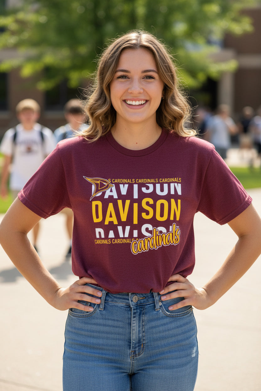 Davison Retro Stack Basic T-shirt