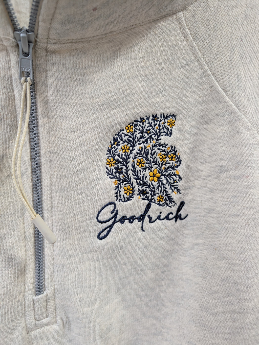 Goodrich Flower Martians Ladies Boxy Half Zip Fleece