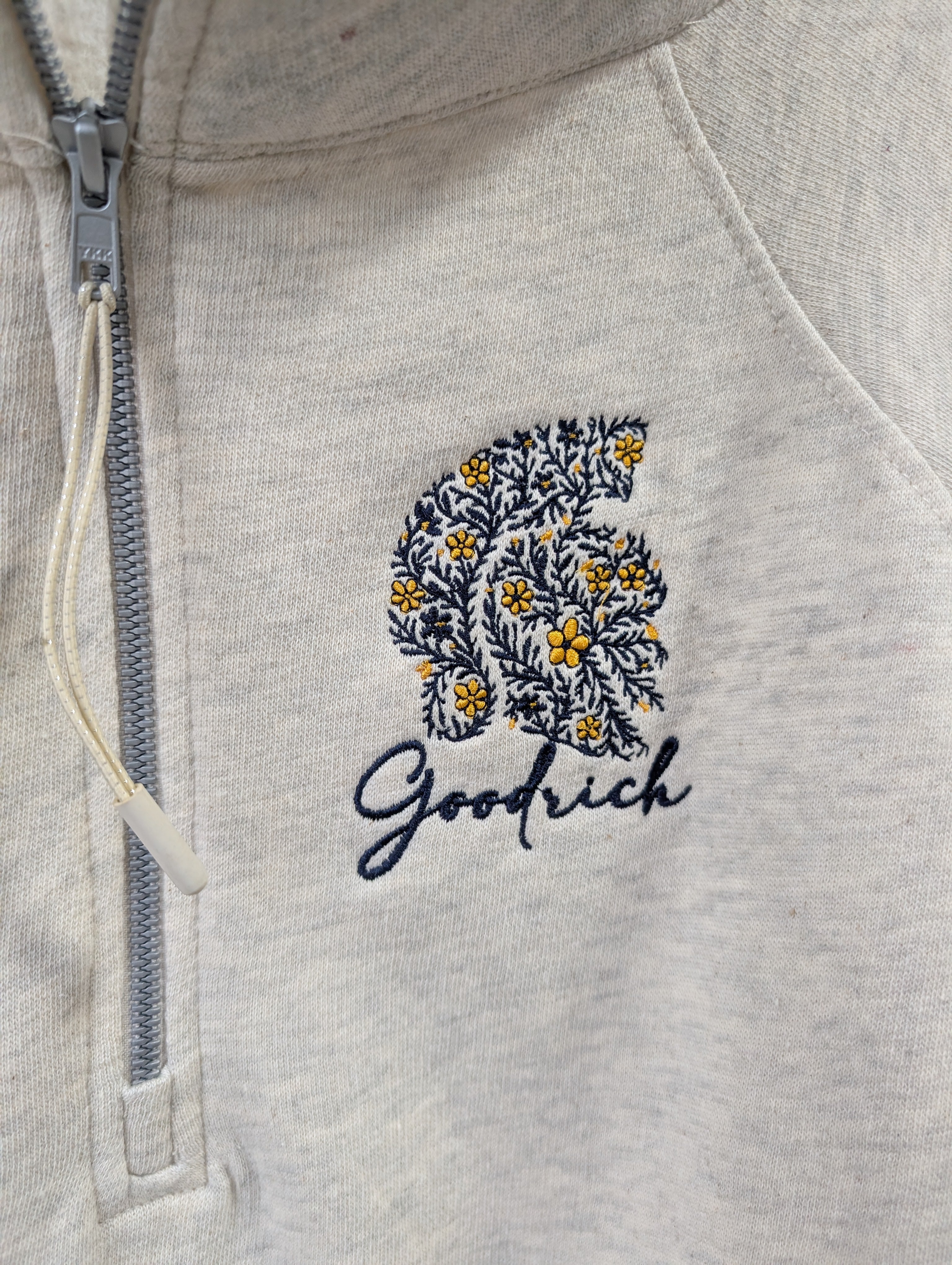 Goodrich Flower Martians Ladies Boxy Half Zip Fleece