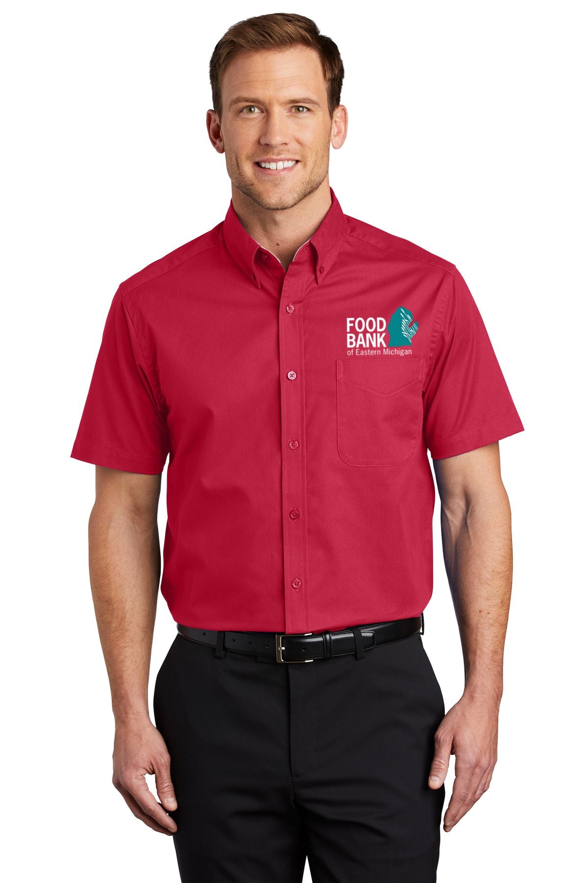 Food Bank of Eastern Michigan TALL Short Sleeve Easy Care Shirt