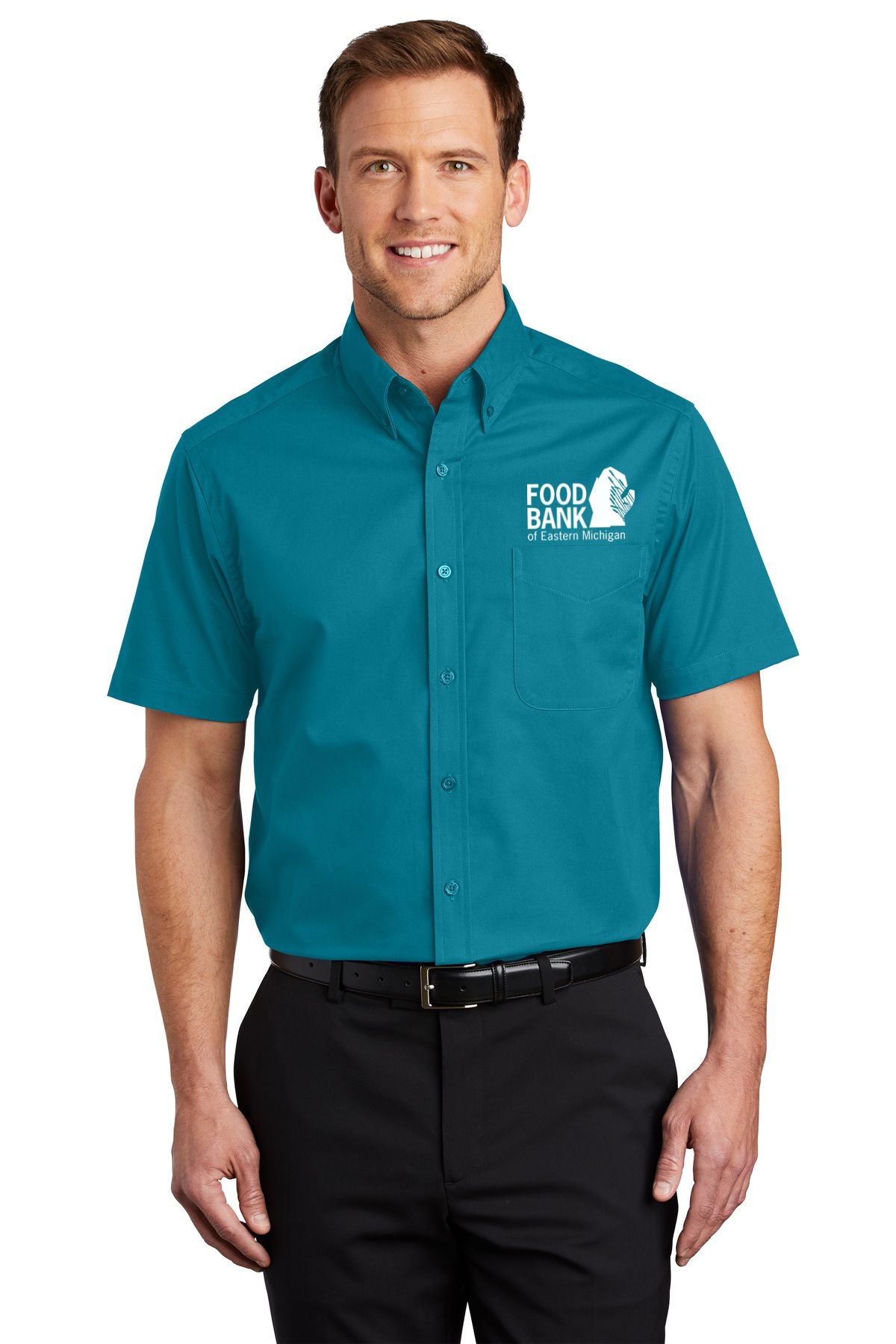 Food Bank of Eastern Michigan TALL Short Sleeve Easy Care Shirt