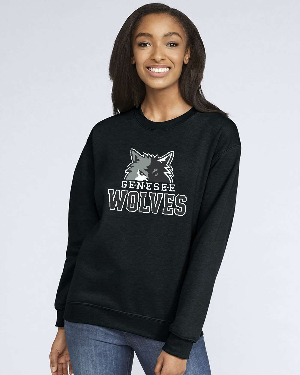 Genesee Wolves Softstyle® Crewneck Sweatshirt -GWPTO