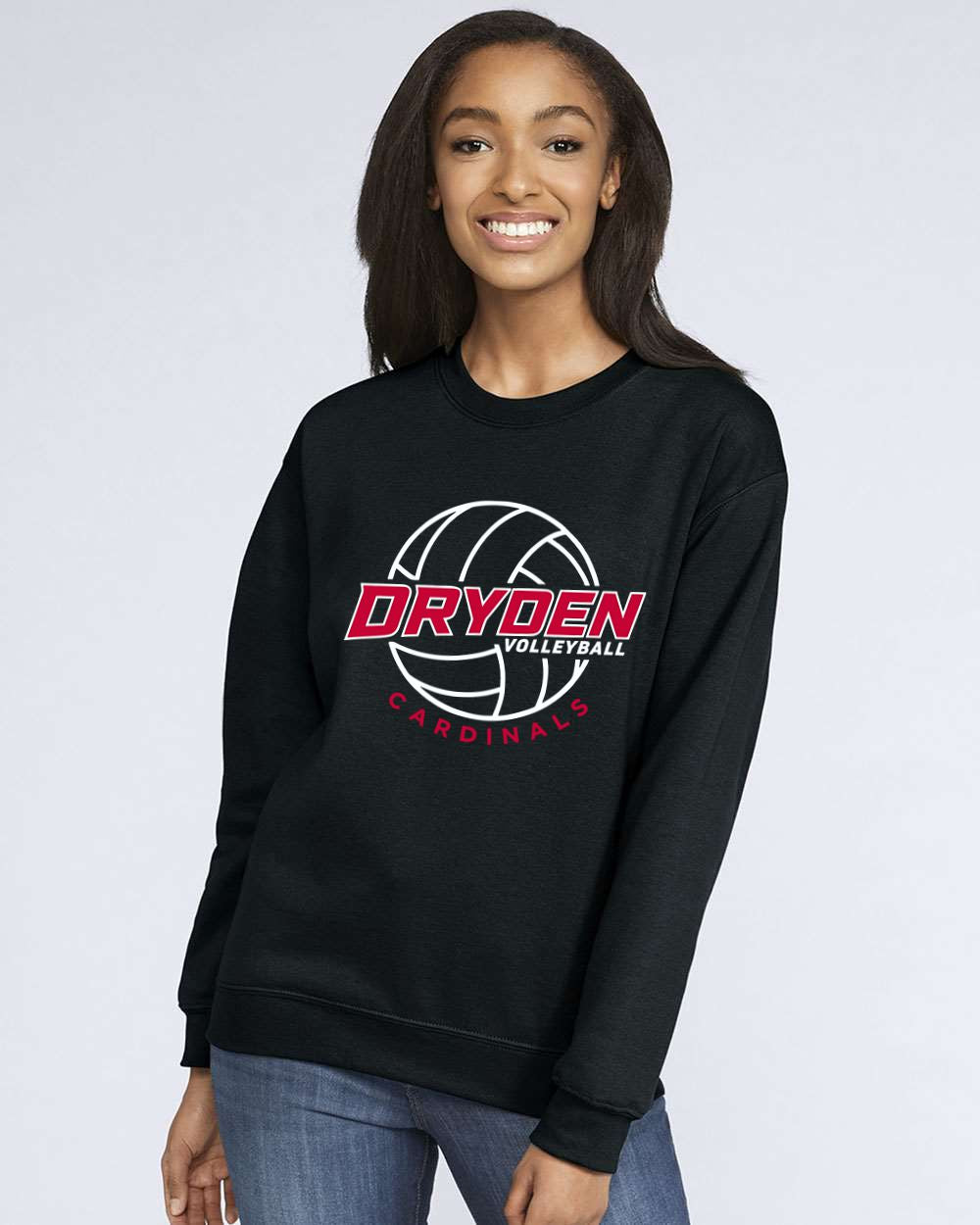Dryden Volleyball Falcons Softstyle® Crewneck Sweatshirt