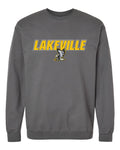 Lakeville Italic Over Logo Softstyle® Crewneck Sweatshirt