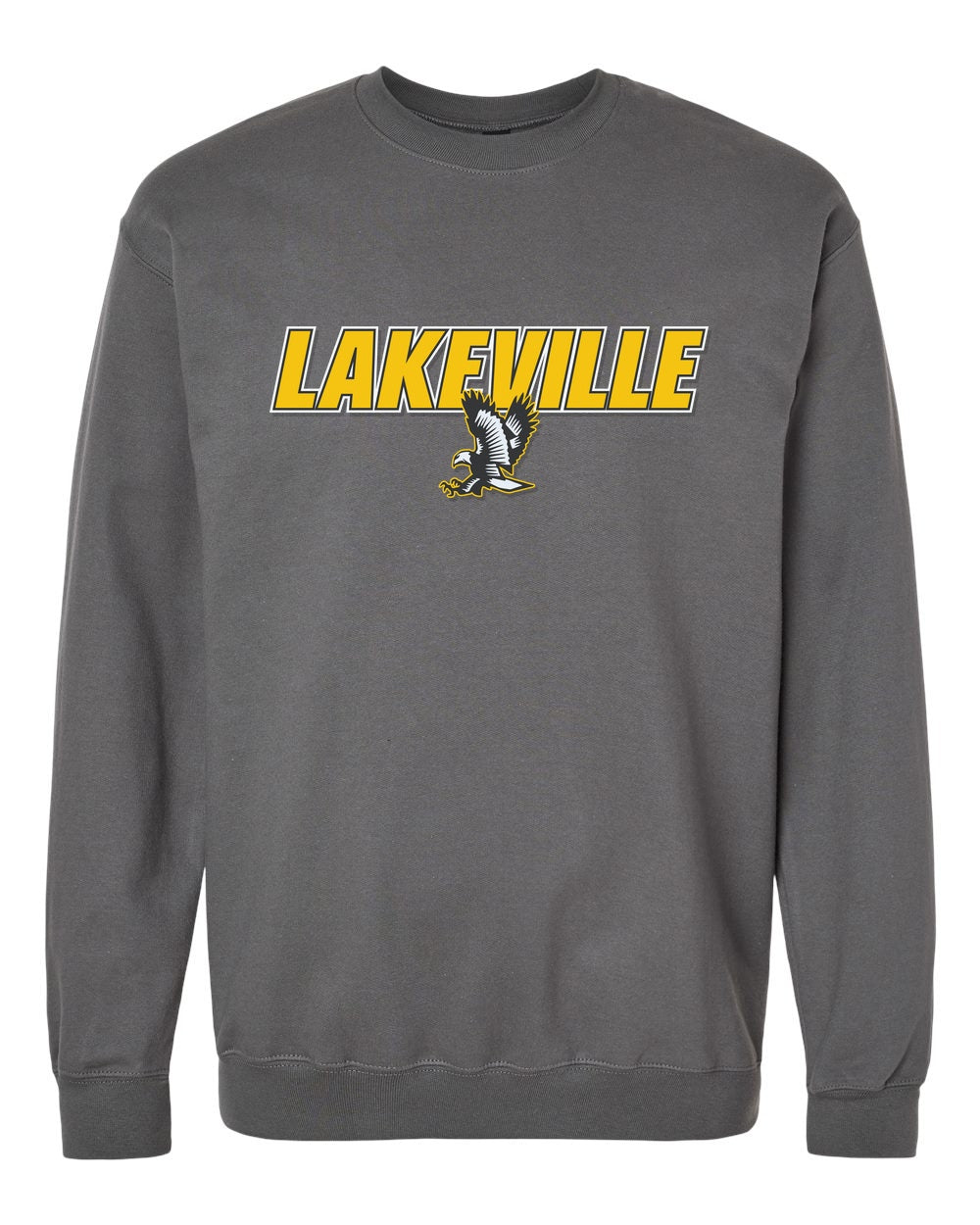 Lakeville Italic Over Logo Softstyle® Crewneck Sweatshirt