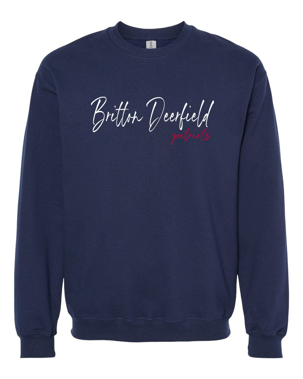 Britton Deerfield Script Softstyle® Embroidered Crewneck Sweatshirt