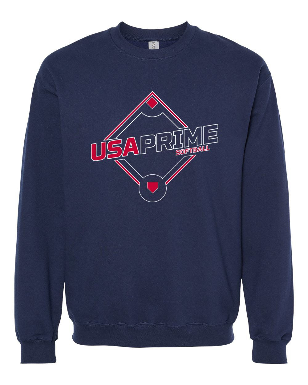 USA Prime Softball Softstyle® Crewneck Sweatshirt