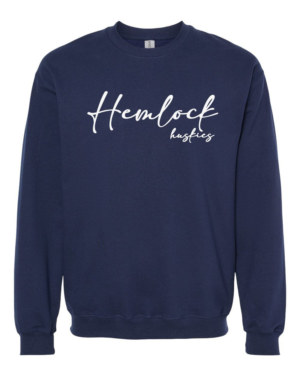 Hemlock Huskies Script Softstyle® Crewneck Sweatshirt