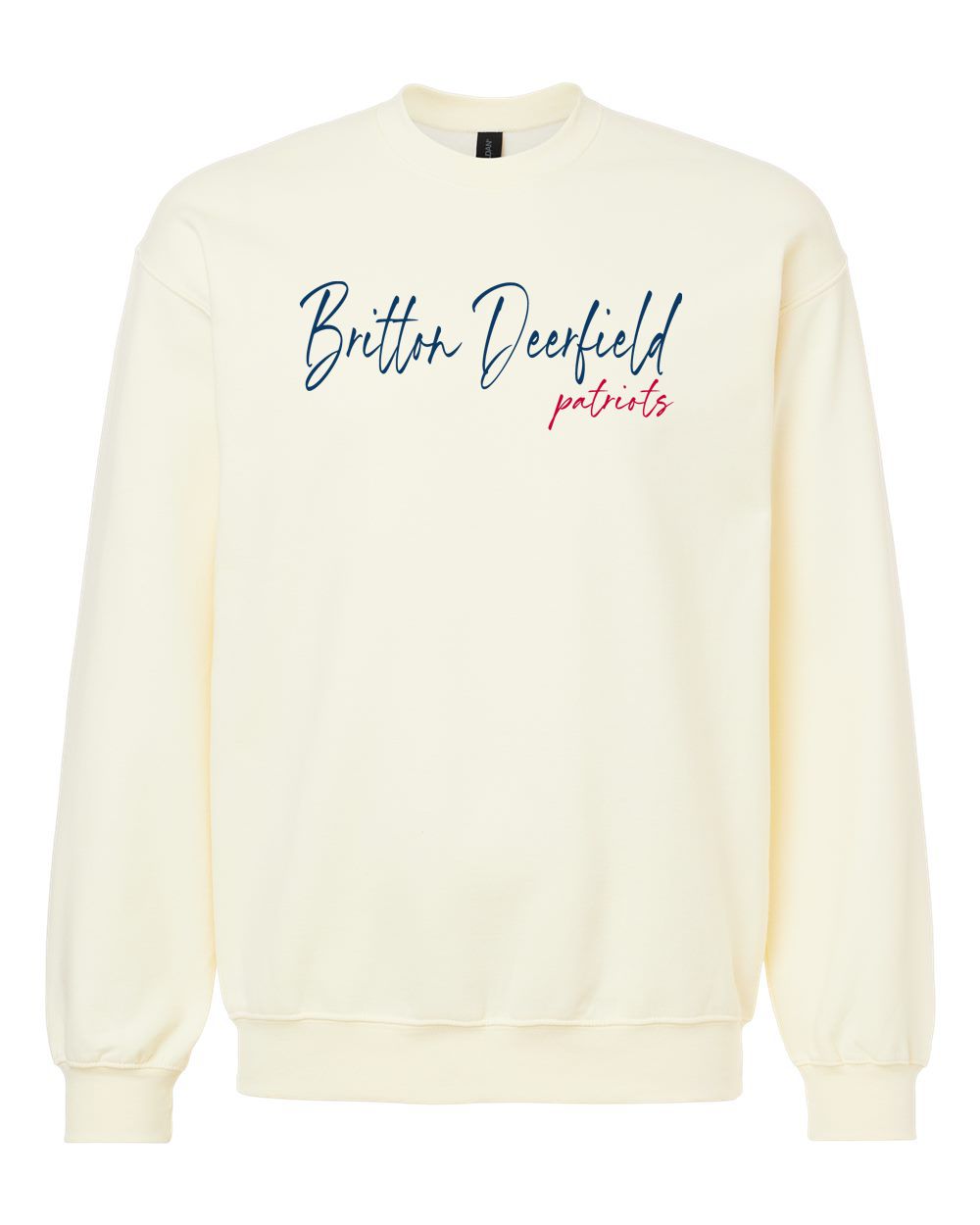 Britton Deerfield Script Softstyle® Embroidered Crewneck Sweatshirt