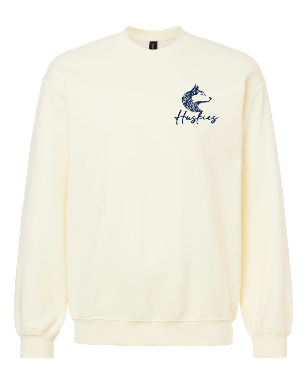 Hemlock Huskies Floral Softstyle® Crewneck Sweatshirt