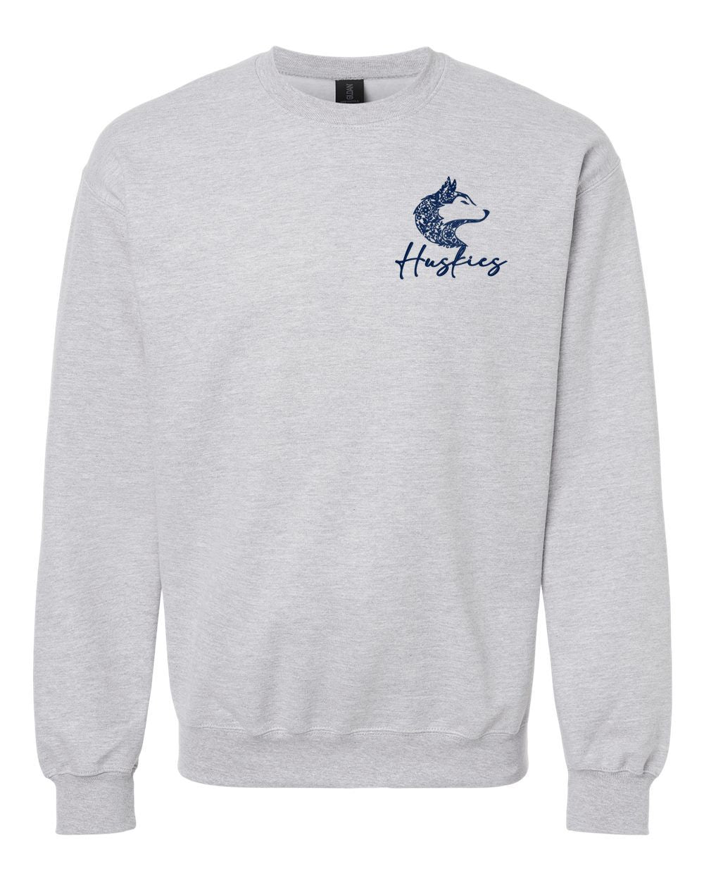 Hemlock Huskies Floral Softstyle® Crewneck Sweatshirt