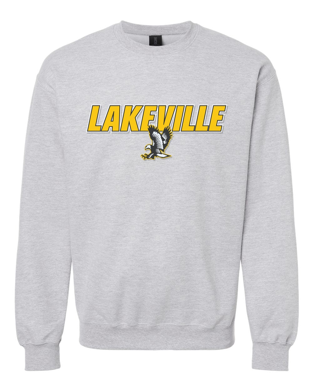 Lakeville Italic Over Logo Softstyle® Crewneck Sweatshirt