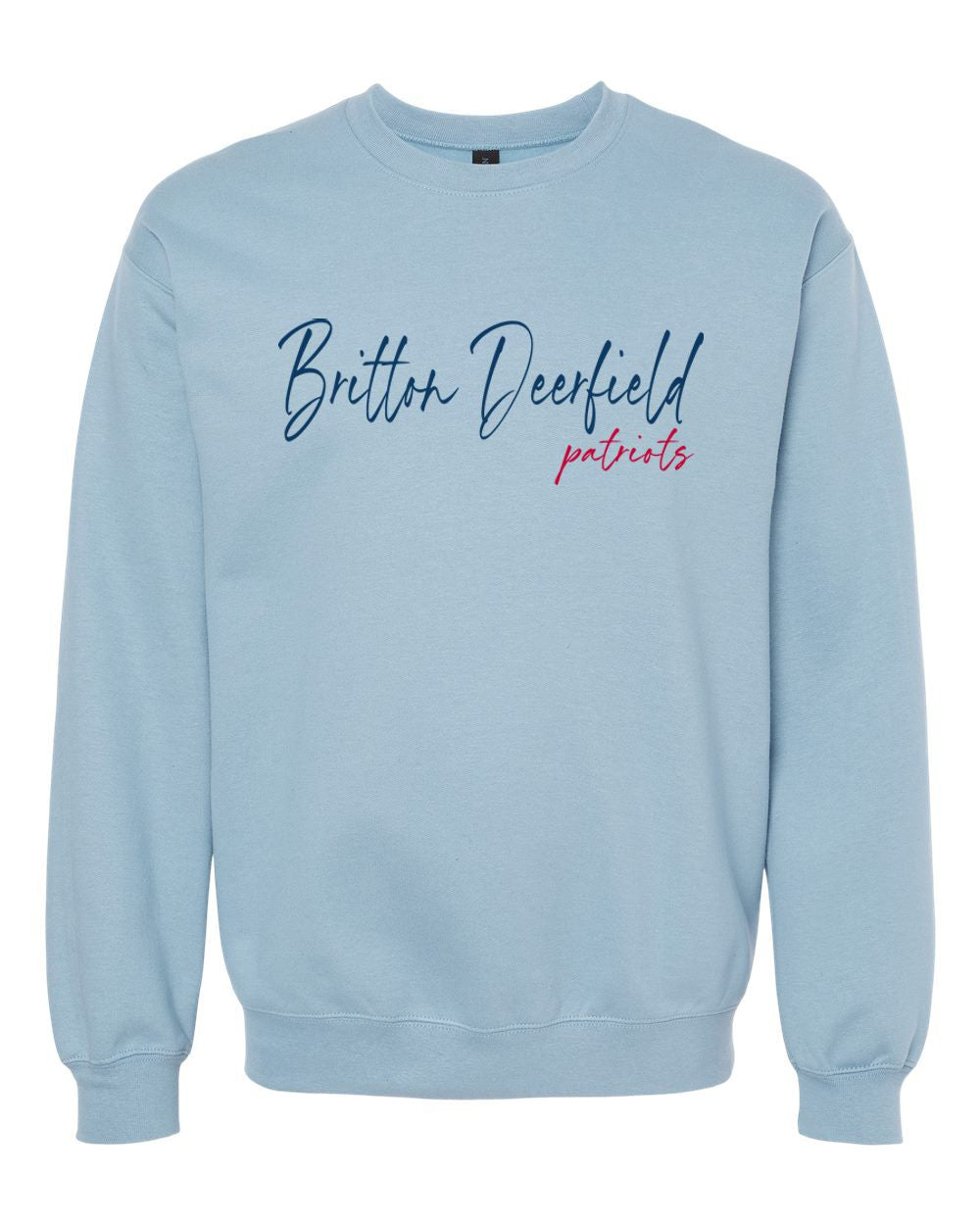 Britton Deerfield Script Softstyle® Embroidered Crewneck Sweatshirt