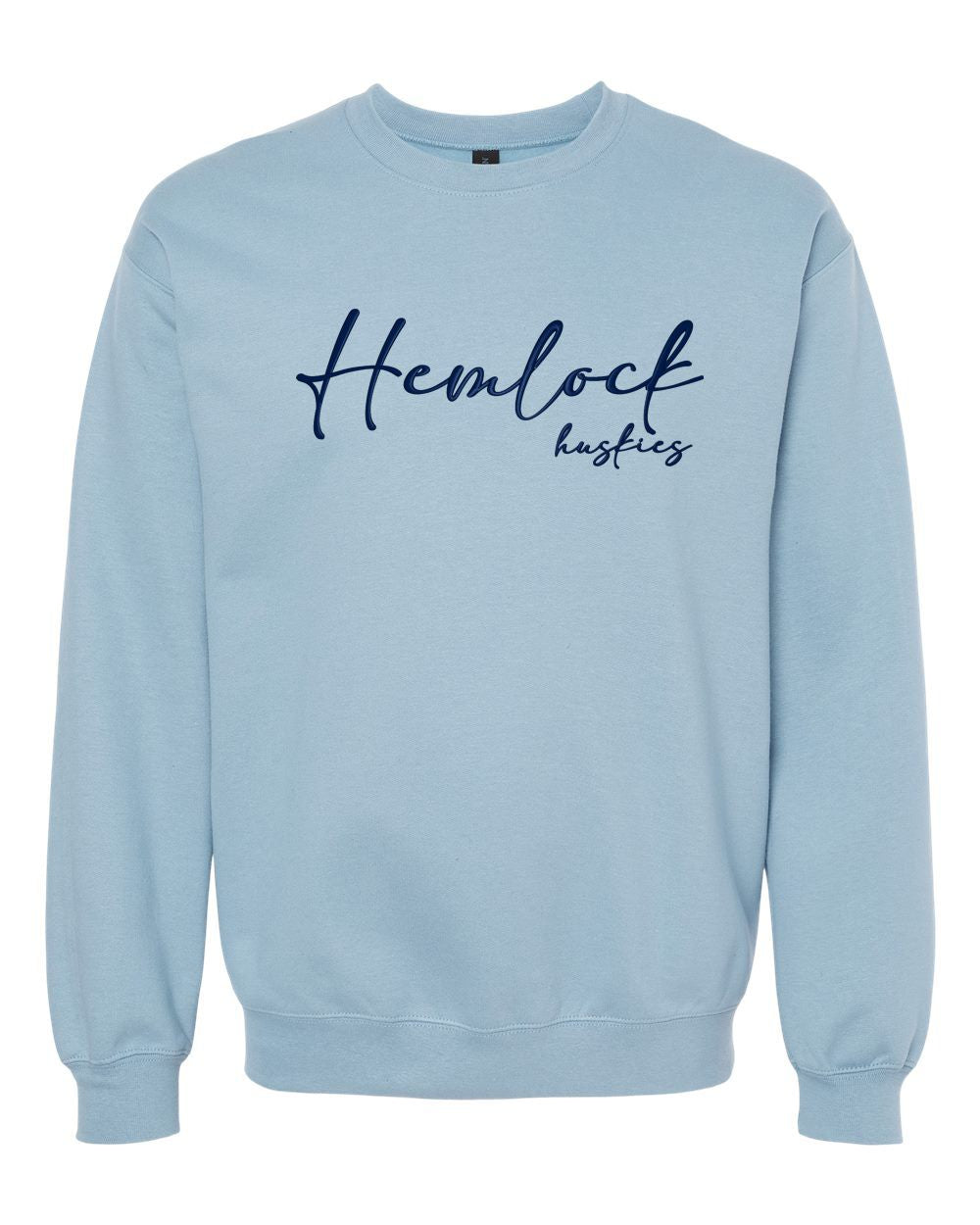 Hemlock Huskies Script Softstyle® Crewneck Sweatshirt