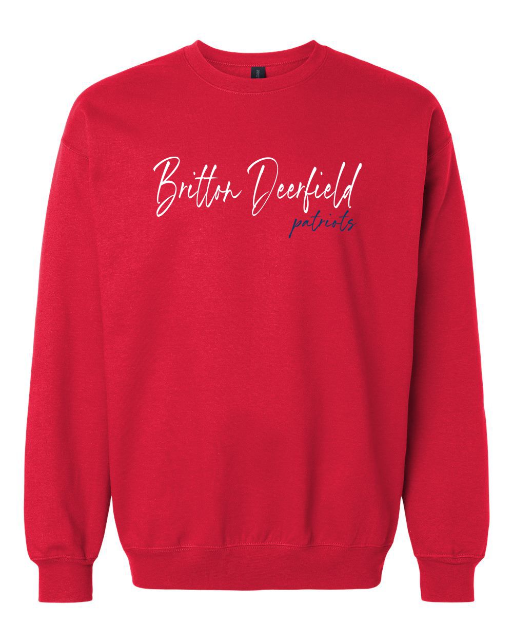 Britton Deerfield Script Softstyle® Embroidered Crewneck Sweatshirt
