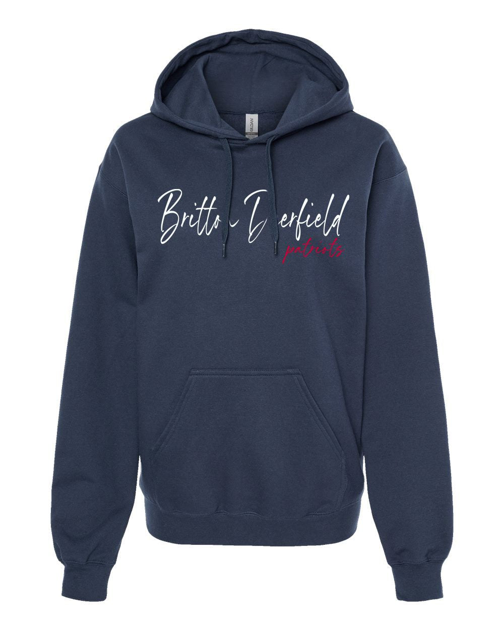 Britton Deerfield Floral Softstyle® Embroidered Midweight Pullover Hooded Sweatshirt