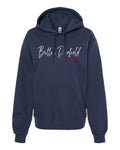 Britton Deerfield Floral Softstyle® Embroidered Midweight Pullover Hooded Sweatshirt