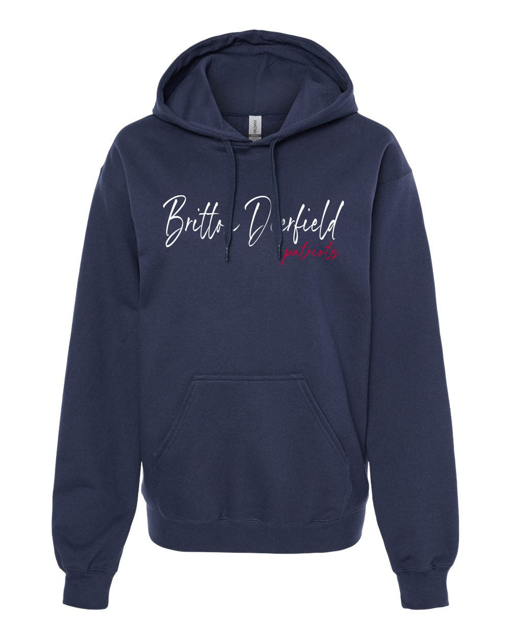 Britton Deerfield Floral Softstyle® Embroidered Midweight Pullover Hooded Sweatshirt