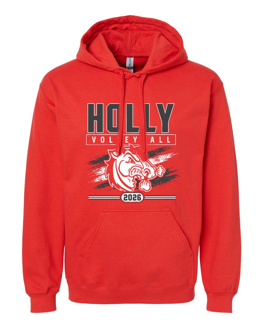 Holly Volleyball Softstyle Hooded Sweatshirt