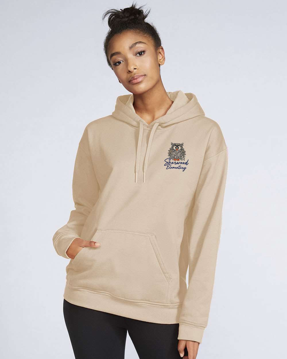 Sherwood Elementary Floral Softstyle® Midweight Pullover Hooded Sweatshirt