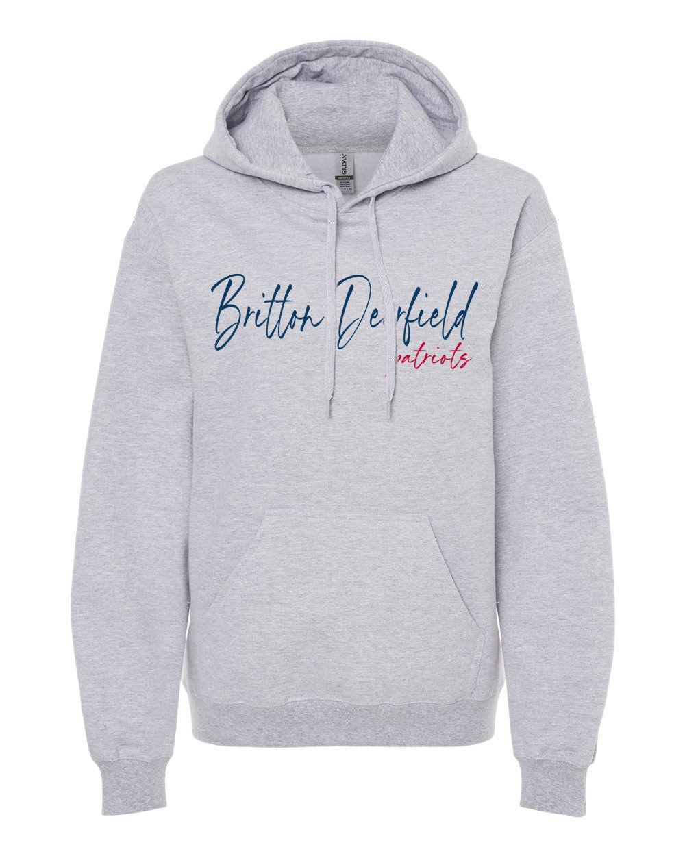 Britton Deerfield Floral Softstyle® Embroidered Midweight Pullover Hooded Sweatshirt