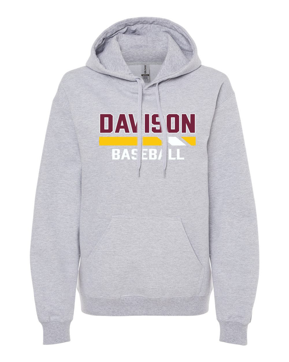 Davison Baseball Softstyle Hooded Sweatshirt