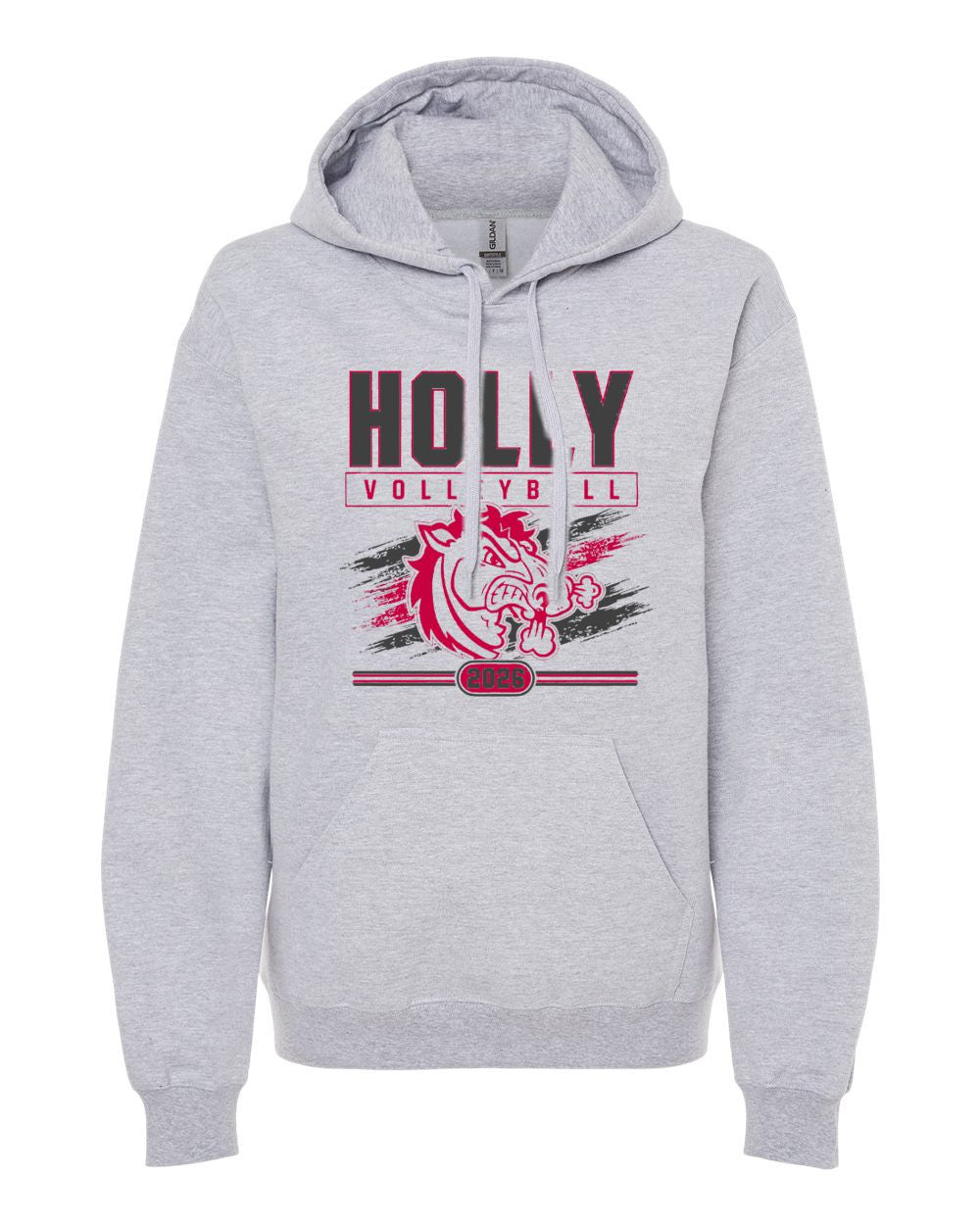 Holly Volleyball Softstyle Hooded Sweatshirt
