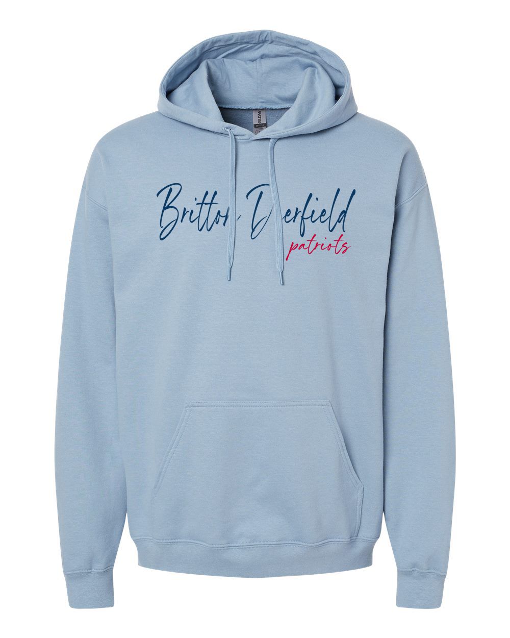 Britton Deerfield Floral Softstyle® Embroidered Midweight Pullover Hooded Sweatshirt