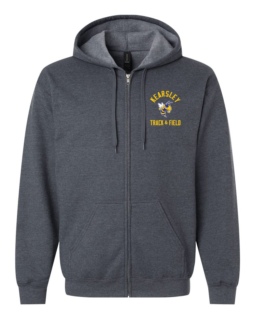 Kearsley Track &  Field Softstyle® Midweight Fleece Full-Zip Hooded Sweatshirt