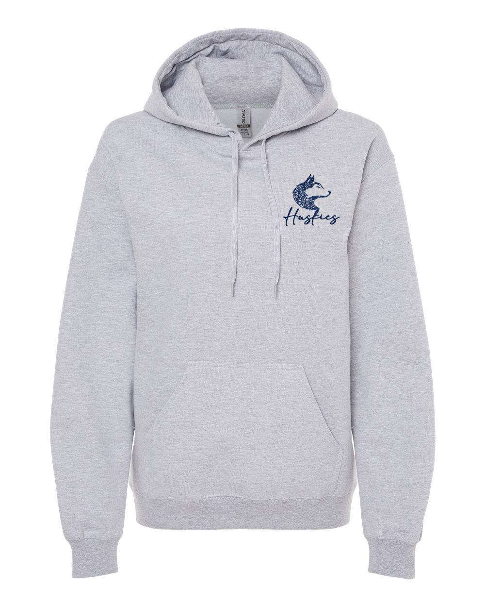Hemlock Huskies Floral Softstyle® Midweight Pullover Hooded Sweatshirt