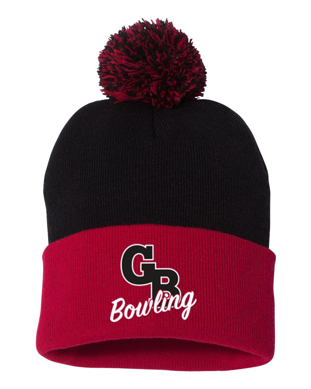 Grand Blanc Bowling Pom-Pom 12" Knit Beanie