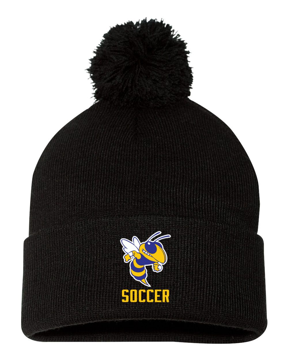 Kearsley Soccer Pom-Pom 12" Knit Beanie