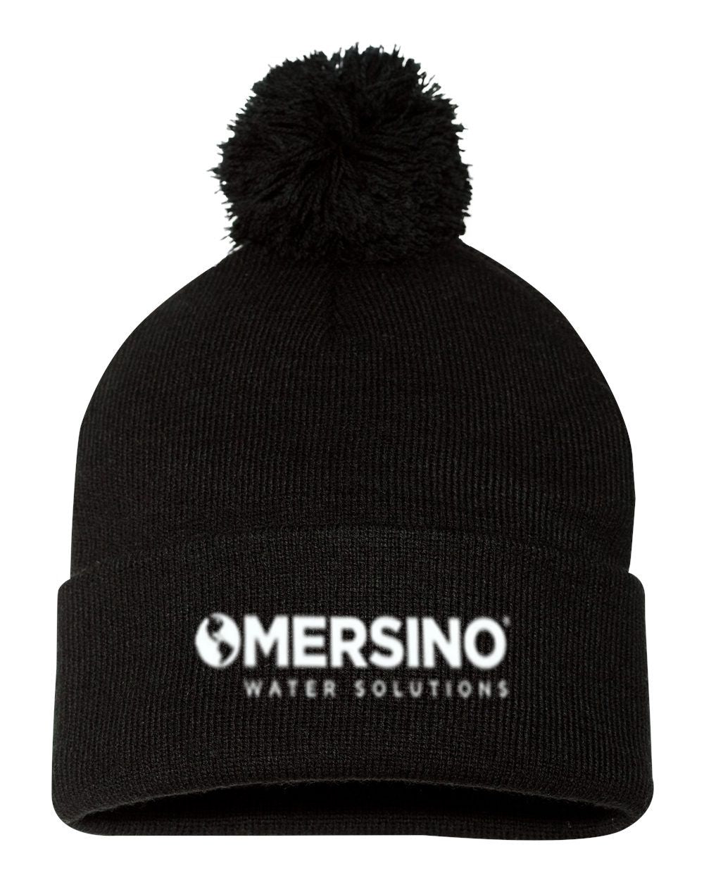 Mersino Pom-Pom 12" Knit Beanie